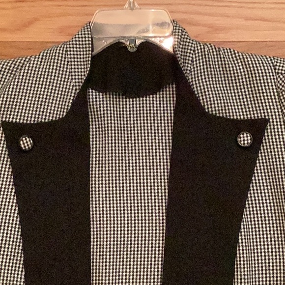 Vintage,custom made,UK 3/4 length houndstooth jacket by Sterling Cooper Sheridan - Picture 6 of 14